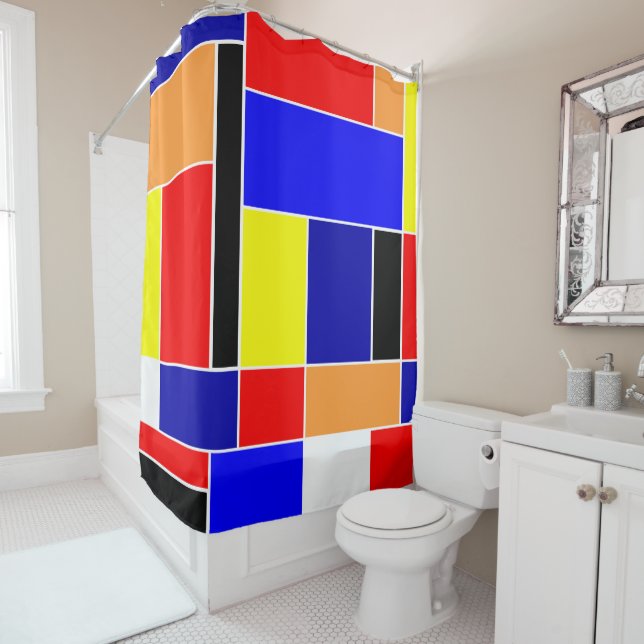 Mondrian #48 duschvorhang (Beispiel)