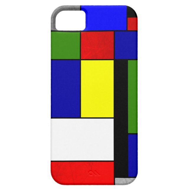Mondrian #4 Case-Mate iPhone hülle (Rückseite)