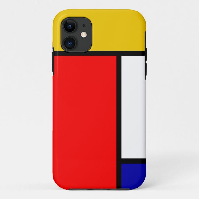 Mondrian 4 Case-Mate iPhone hülle (Rückseite)