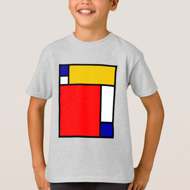 Mondrian 4 T-Shirt (Vorderseite)