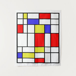 Mondrian #58 Medium Wandteppich