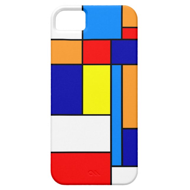 Mondrian #8 Case-Mate iPhone hülle (Rückseite)