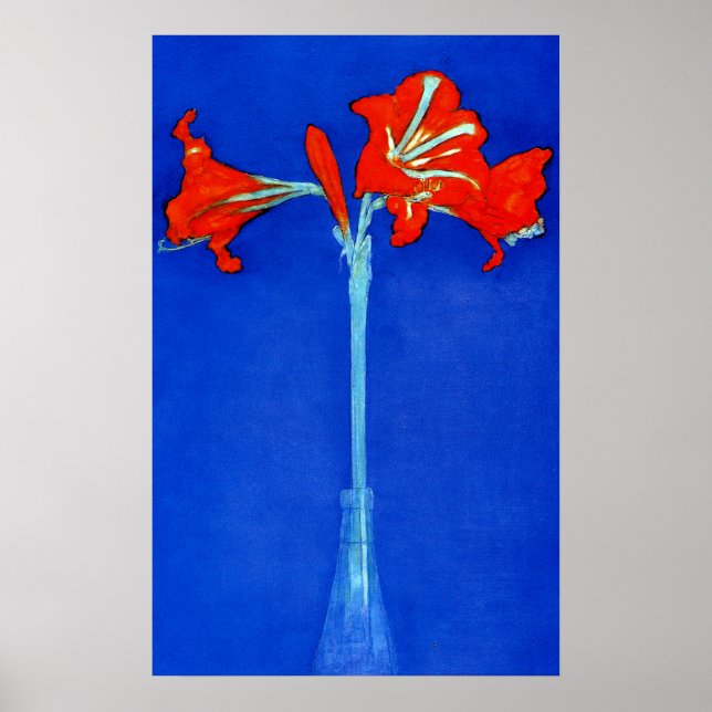 Mondrian Amaryllis Poster (Vorne)