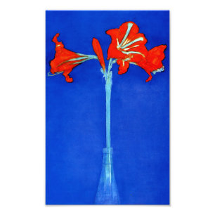 Mondrian Amaryllis Print Fotodruck