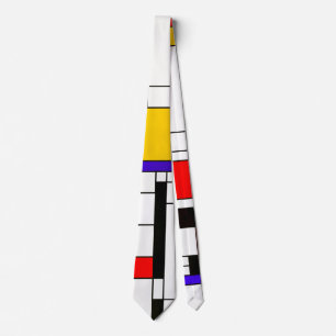 Mondrian Art-abstrakte Kunst Krawatte