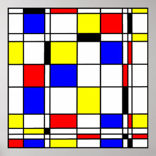 Mondrian Art Poster
