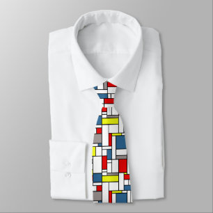 Mondrian Artentwurf Krawatte