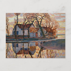 Mondrian - Bauernhof bei Duivendrecht Postkarte