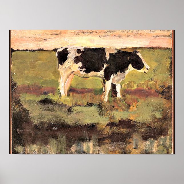 Mondrian - Black and White Heifer, 1904, Poster (Vorne)