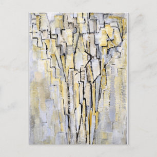Mondrian - Boom A, abstrakte Kunstwerke Postkarte