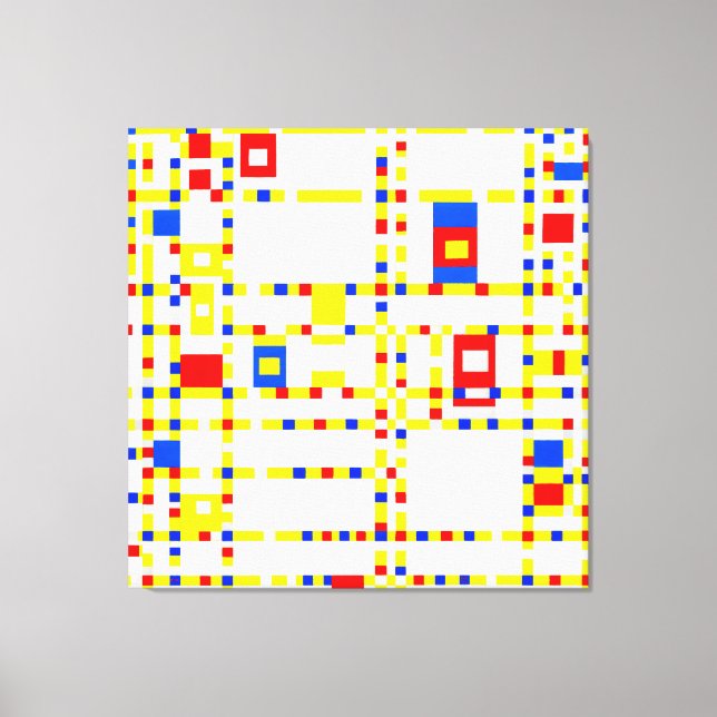 MONDRIAN - BROADWAY BOOGIE WOOGIE - 1942-1943 - LEINWANDDRUCK (Vorderseite)