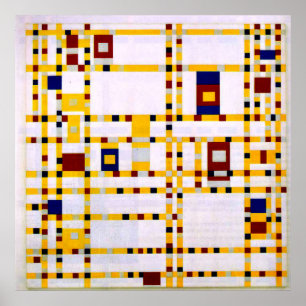 Mondrian - Broadway Boogie Woogie Poster