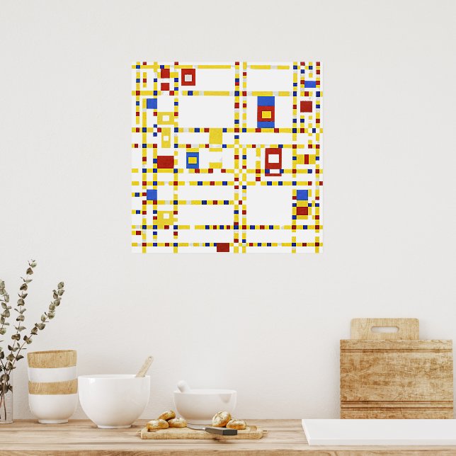 Mondrian - Broadway Boogie Woogie Poster (Küche)