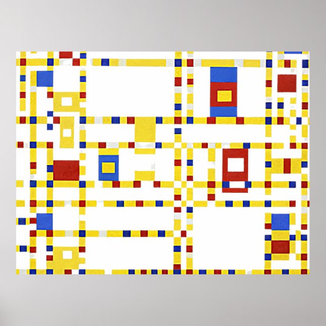 Mondrian - Broadway Boogie Woogie Poster (Vorne)