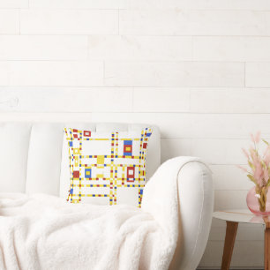 Mondrian - Broadway Boogie Woogie Throw Kissen