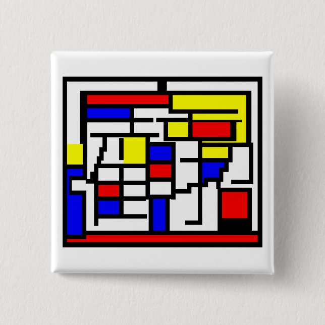 Mondrian Button (Vorderseite)