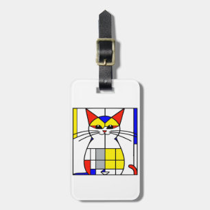 Mondrian Cat Gepäckanhänger