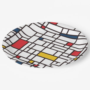 Mondrian De Stijl Pappteller