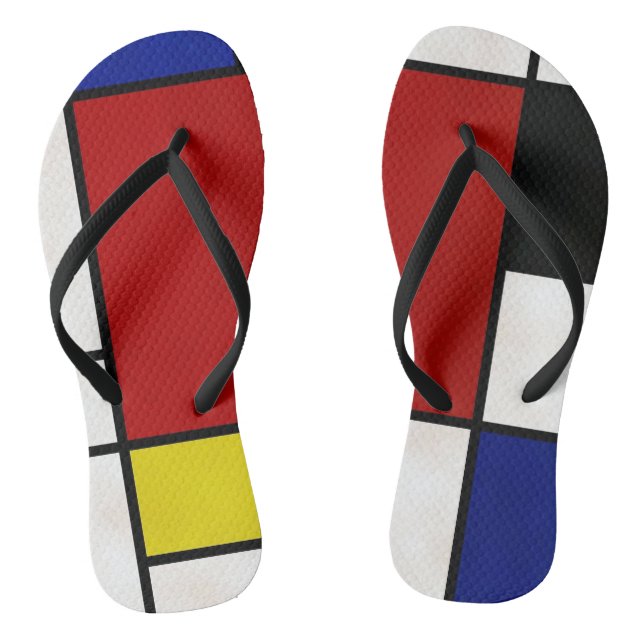 Mondrian drehen Reinfälle um Flip Flops (Fußbett)