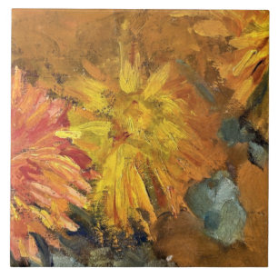 Mondrian - Drei Chrysanthema Fliese