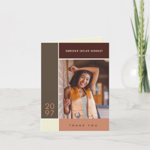 Mondrian Einfache Farbblöcke Abschlussfoto Dankeskarte