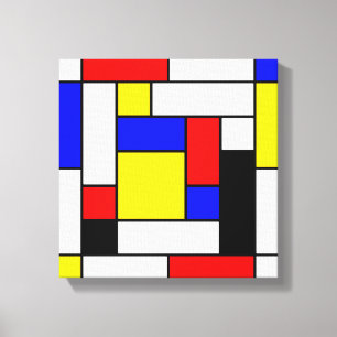 Mondrian Geometric Art 2 Leinwanddruck