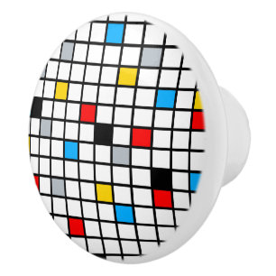 Mondrian Geometric Minimalistisch Comopsition Mode Keramikknauf