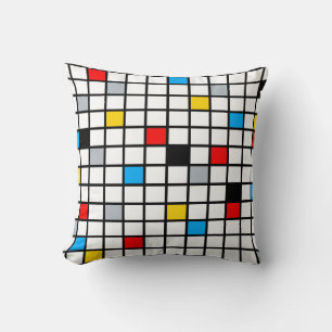 Mondrian Geometric Minimalistisch Comopsition Mode Kissen