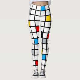 Mondrian Geometric Minimalistisch Comopsition Mode Leggings