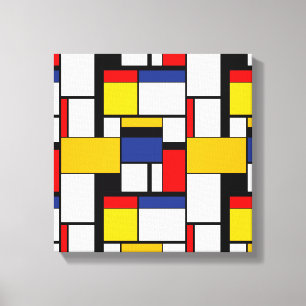 Mondrian Geometric Minimalistisch Comopsition Mode Leinwanddruck