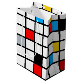 Mondrian Geometric Minimalistisch Comopsition Mode Mittlere Geschenktüte