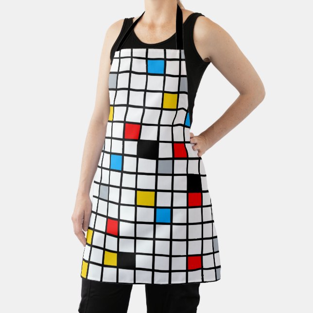 Mondrian Geometric Minimalistisch Comopsition Mode Schürze (InSitu)