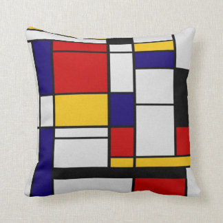 Mondrian Geometrie Kissen