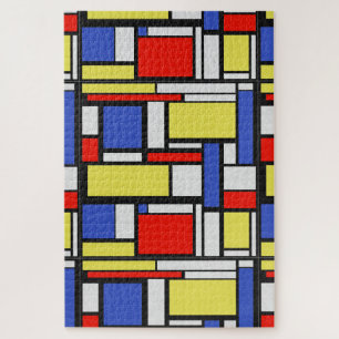 Mondrian Geometrie Puzzle
