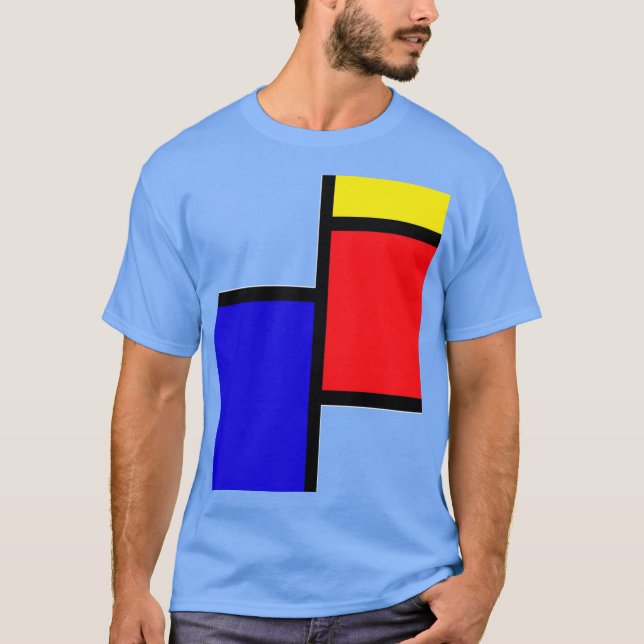 Mondrian-Geschenk Freund Vintage T-Shirt (Vorderseite)