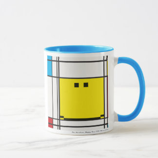 mondrian glückliche Gesichts-Tasse Tasse