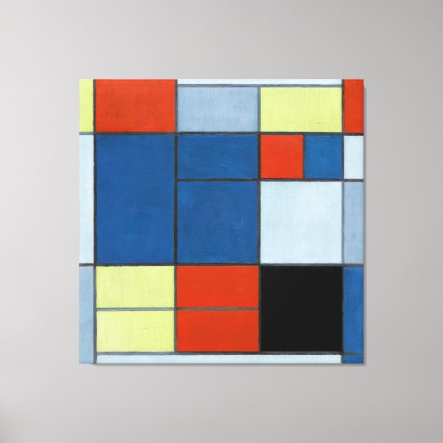 MONDRIAN - Große Zusammensetzung C - 1920 - Leinwanddruck (Vorderseite)