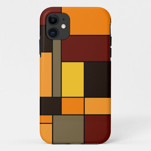 Mondrian Herbst Case-Mate iPhone Hülle (Rückseite)