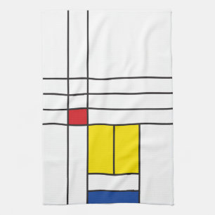 Mondrian II Minimalistisch De Stijl Modern Art Des Geschirrtuch