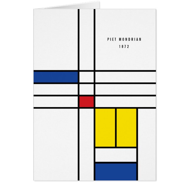 Mondrian II Minimalistisch De Stijl Modernes Art D (Vorne)
