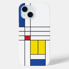 Mondrian II Minimalistisch De Stijl Modernes Art D Case-Mate iPhone Hülle