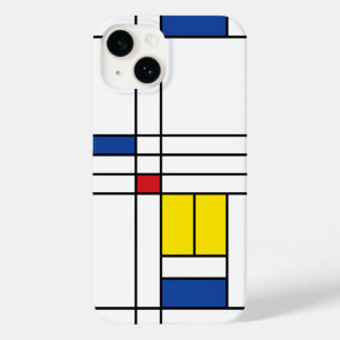 Mondrian II Minimalistisch De Stijl Modernes Art D Case-Mate iPhone 14 Hülle