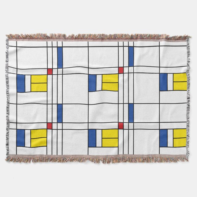 Mondrian II Minimalistisch De Stijl Modernes Art D Decke (Vorderseite)
