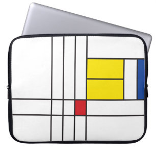 Mondrian II Minimalistisch De Stijl Modernes Art D Laptopschutzhülle