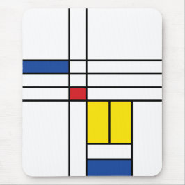 Mondrian II Minimalistisch De Stijl Modernes Art D Mousepad