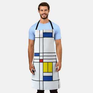 Mondrian II Minimalistisch De Stijl Modernes Art D Schürze