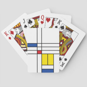 Mondrian II Minimalistischer De Stijl Moderne Kuns Spielkarten
