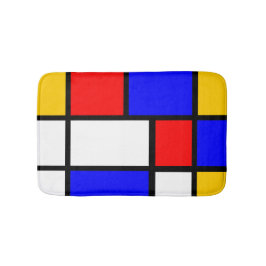 Mondrian-Inspiration Badematte