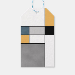 Mondrian Inspiration Geschenkanhänger