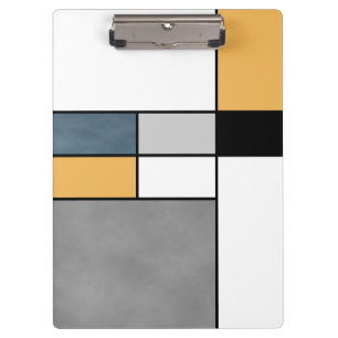 Mondrian Inspiration Klemmbrett